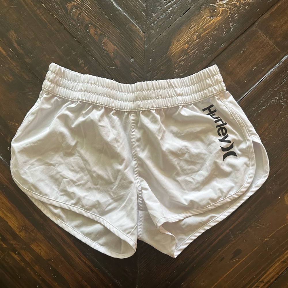 Hurley Women's Athletic White Shorts
